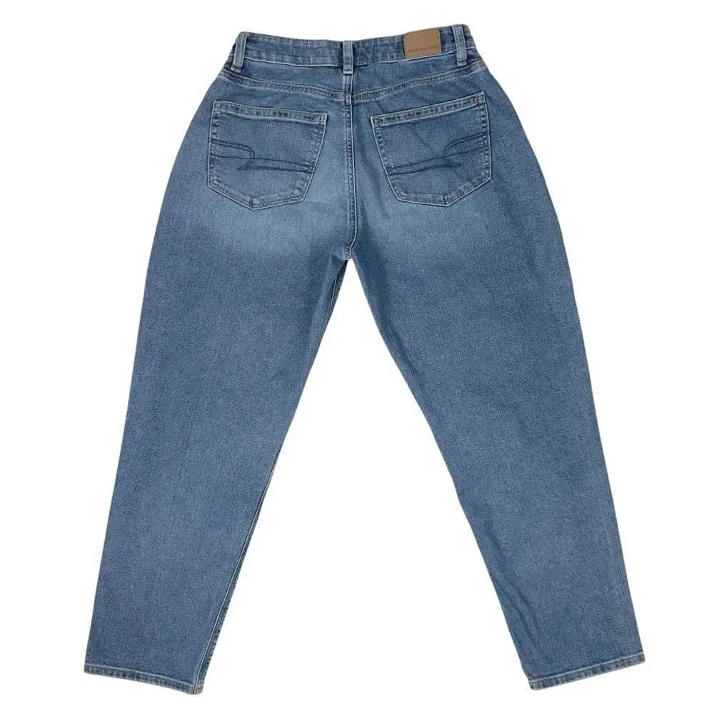 American Eagle Outfitters Mom Jeans Womens Size 2 Blue Stretch High Rise Denim